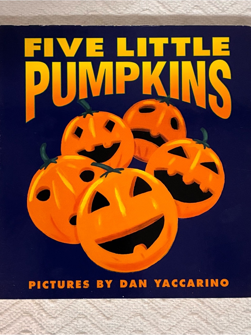 Five Little Pumpkins Board Book
